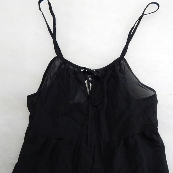 PacSun Womens Fit and Flare Mini Dress Bathing Suit Cover Up Black Size M/L - Picture 3 of 10